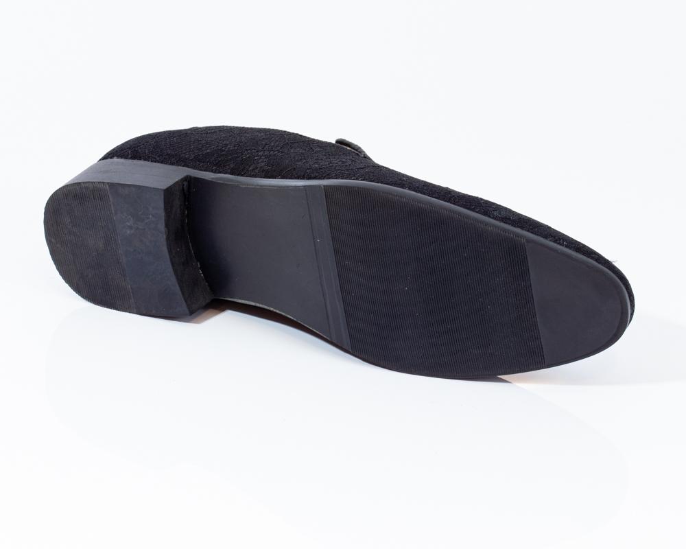 Premium Black Loafers for men designer slip on casual / dress shoes –